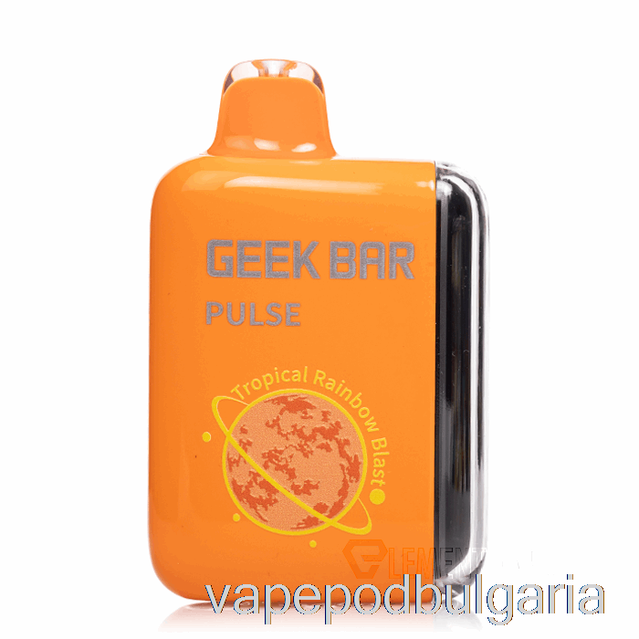 Vape Течности Geek Bar Pulse 15000 за еднократна употреба Tropical Rainbow Blast